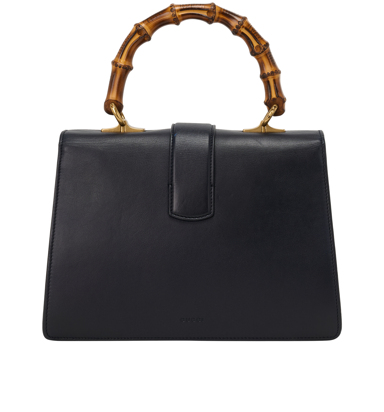 Bamboo Dionysus Top Handle, &pound;850, Handbags, Blue, Leather, Back view